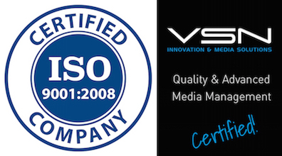 VSN is awarded with the ISO9001:2008 Certification for quality management
