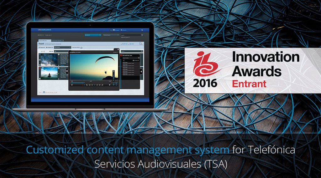 VSN and Telefónica Servicios Audiovisuales (TSA) take part in the IBC Innovation Awards 2016