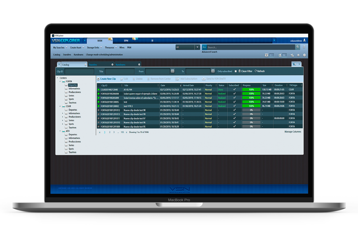 VSNNEWS TERMINAL: news production system, the journalist tool VSNNEWS TERMINAL: news production system, the journalist tool