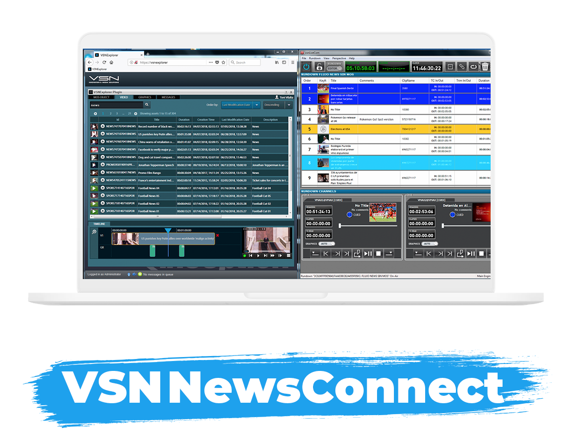 VSNNEWS TERMINAL: news production system, the journalist tool VSNNEWS TERMINAL: news production system, the journalist tool