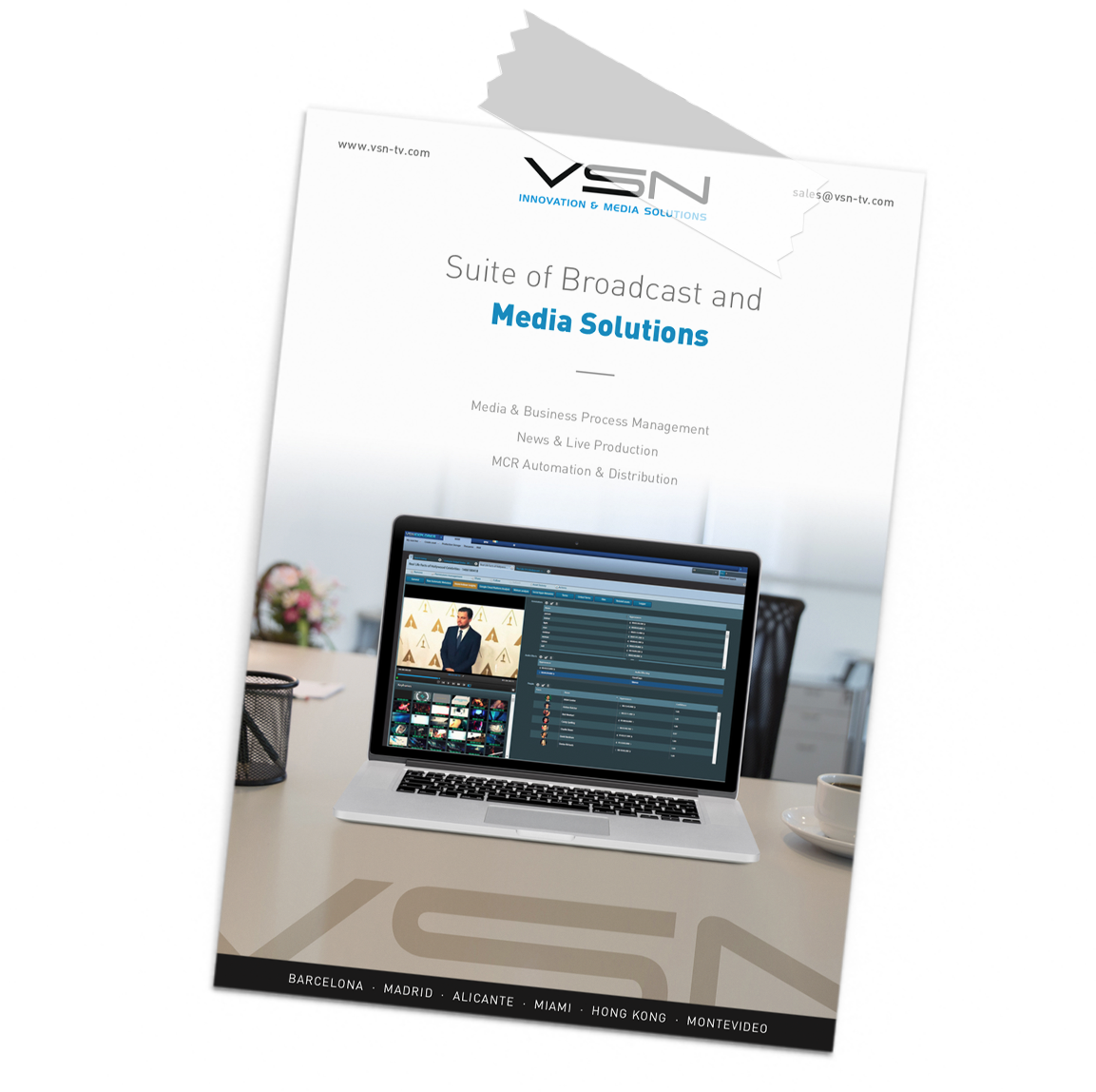 VSNNEWS TERMINAL: news production system, the journalist tool VSNNEWS TERMINAL: news production system, the journalist tool