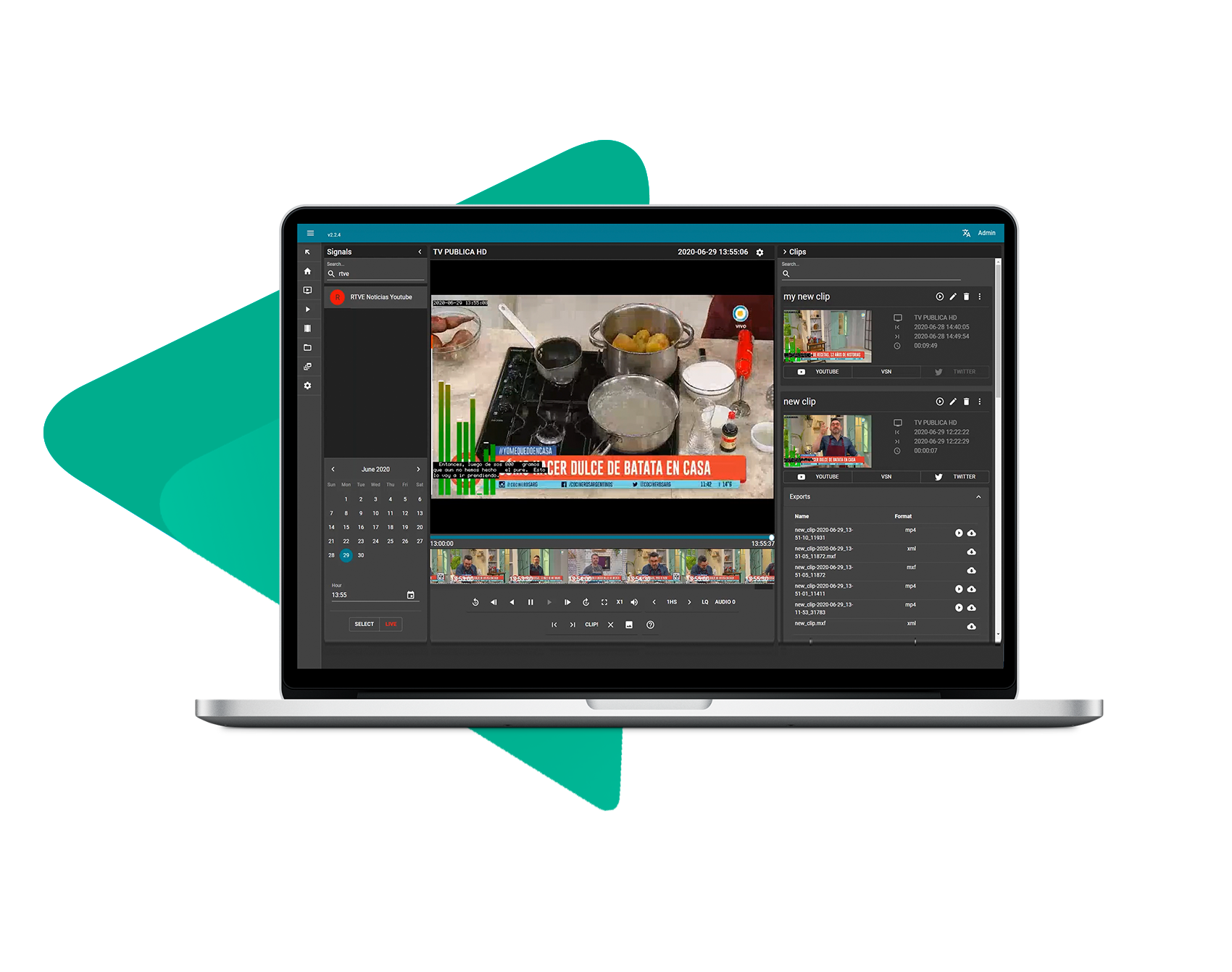multichannel ingest server system recording