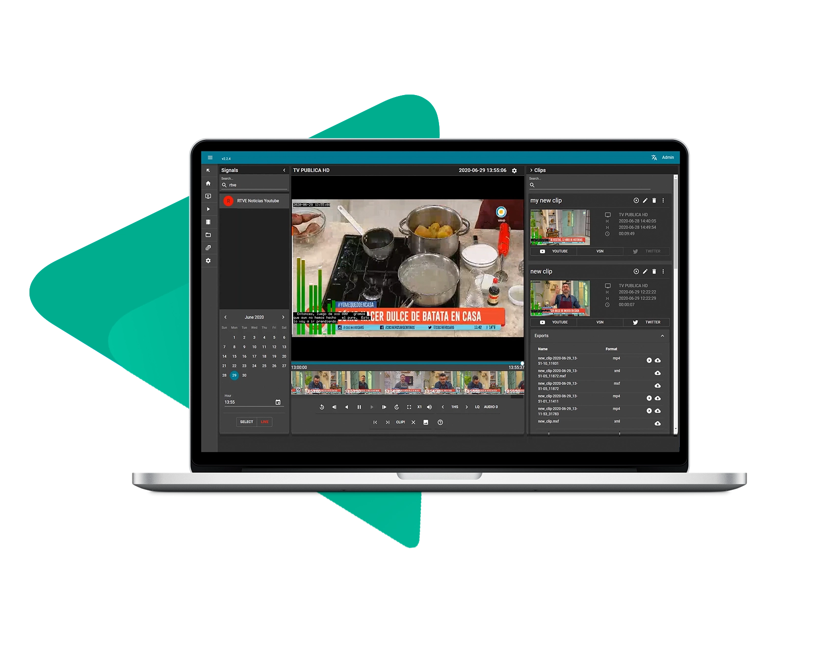 multichannel ingest server system recording