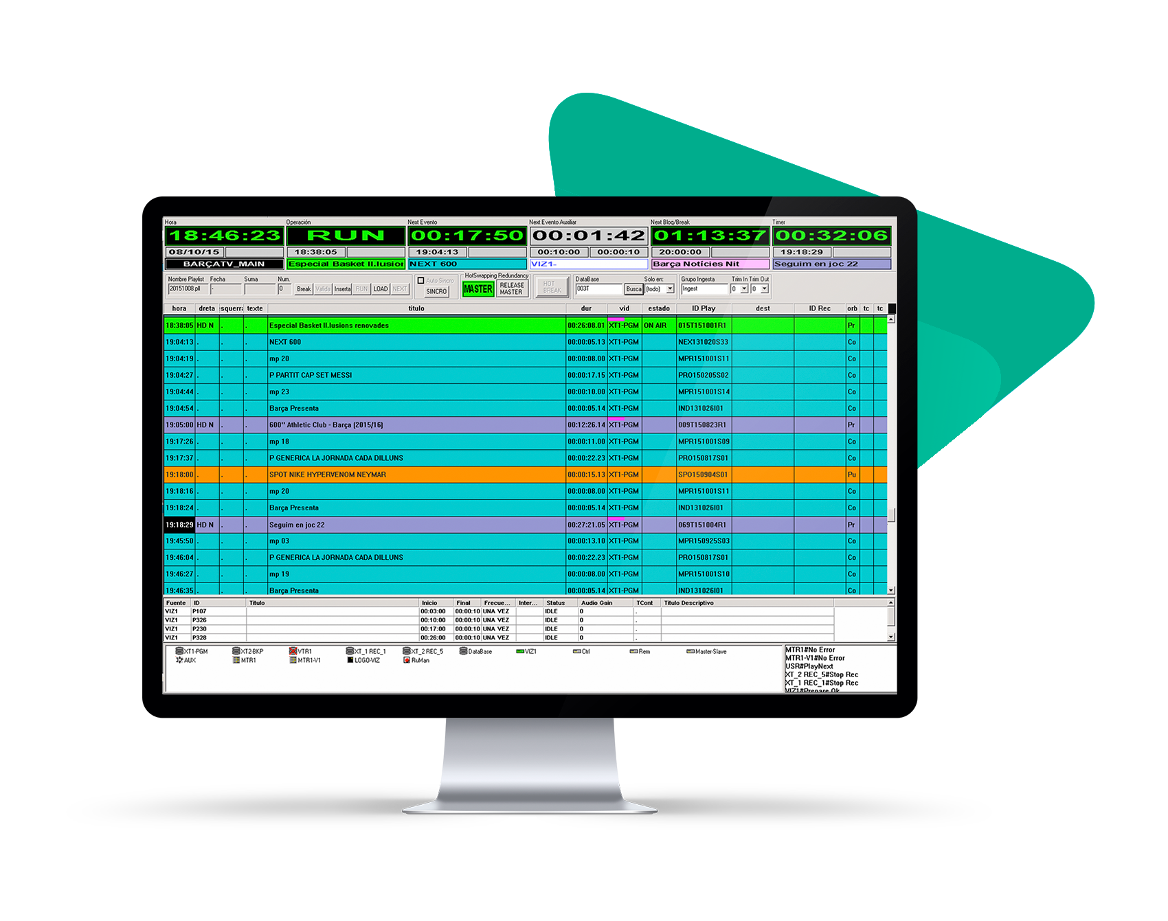 big playout centers, automating the workflows