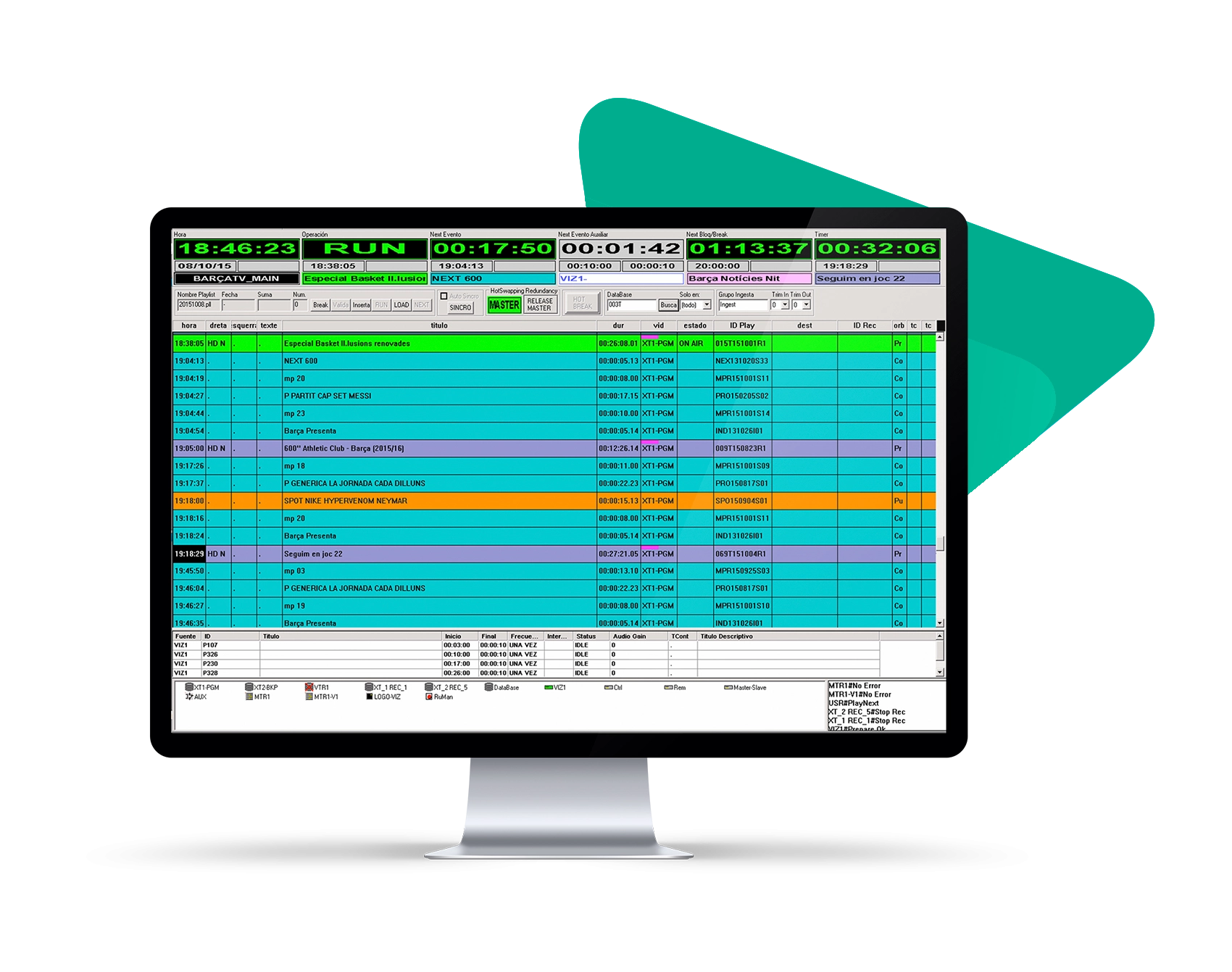 big playout centers, automating the workflows