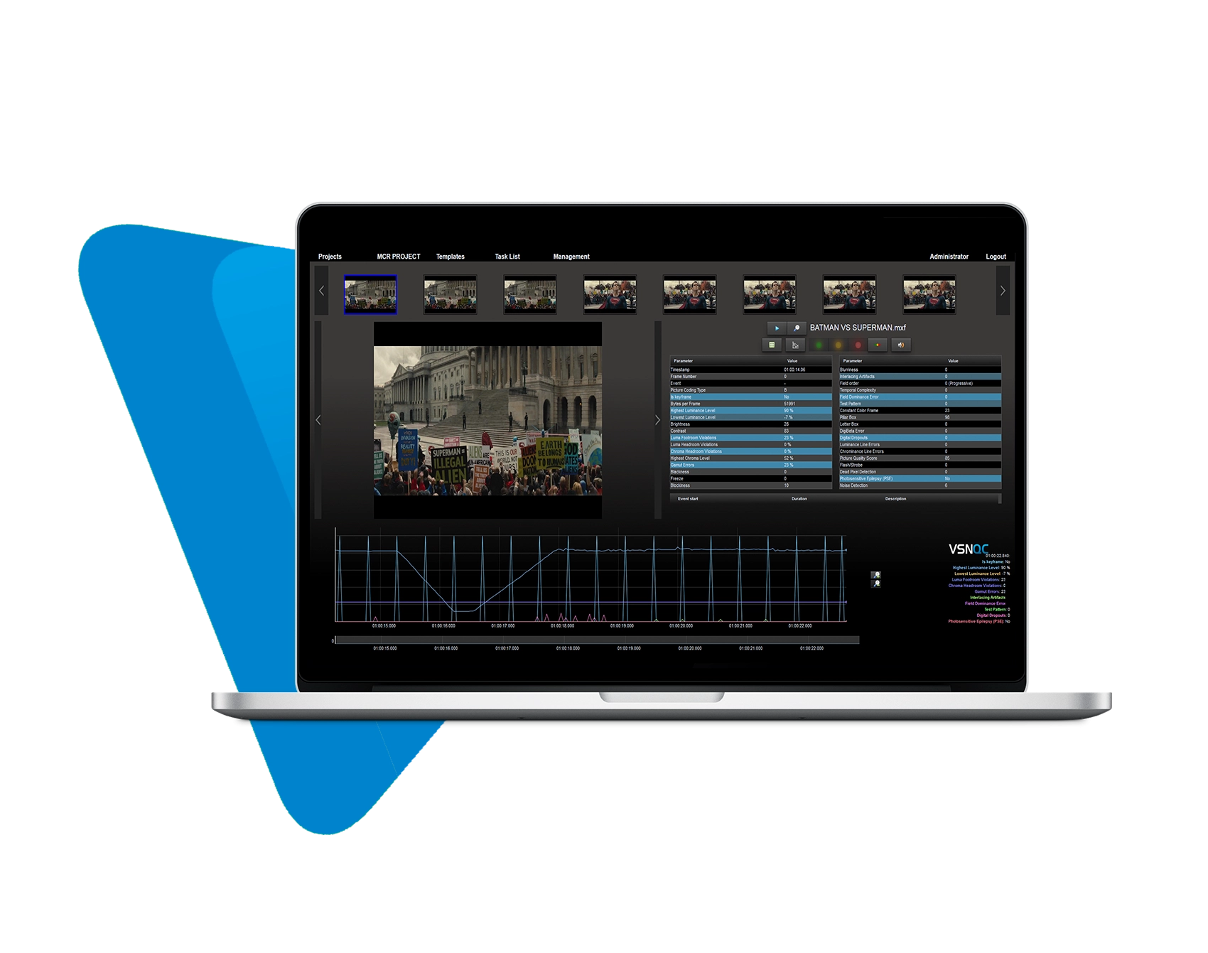 Mockup VSNQC for Media Preservation solution