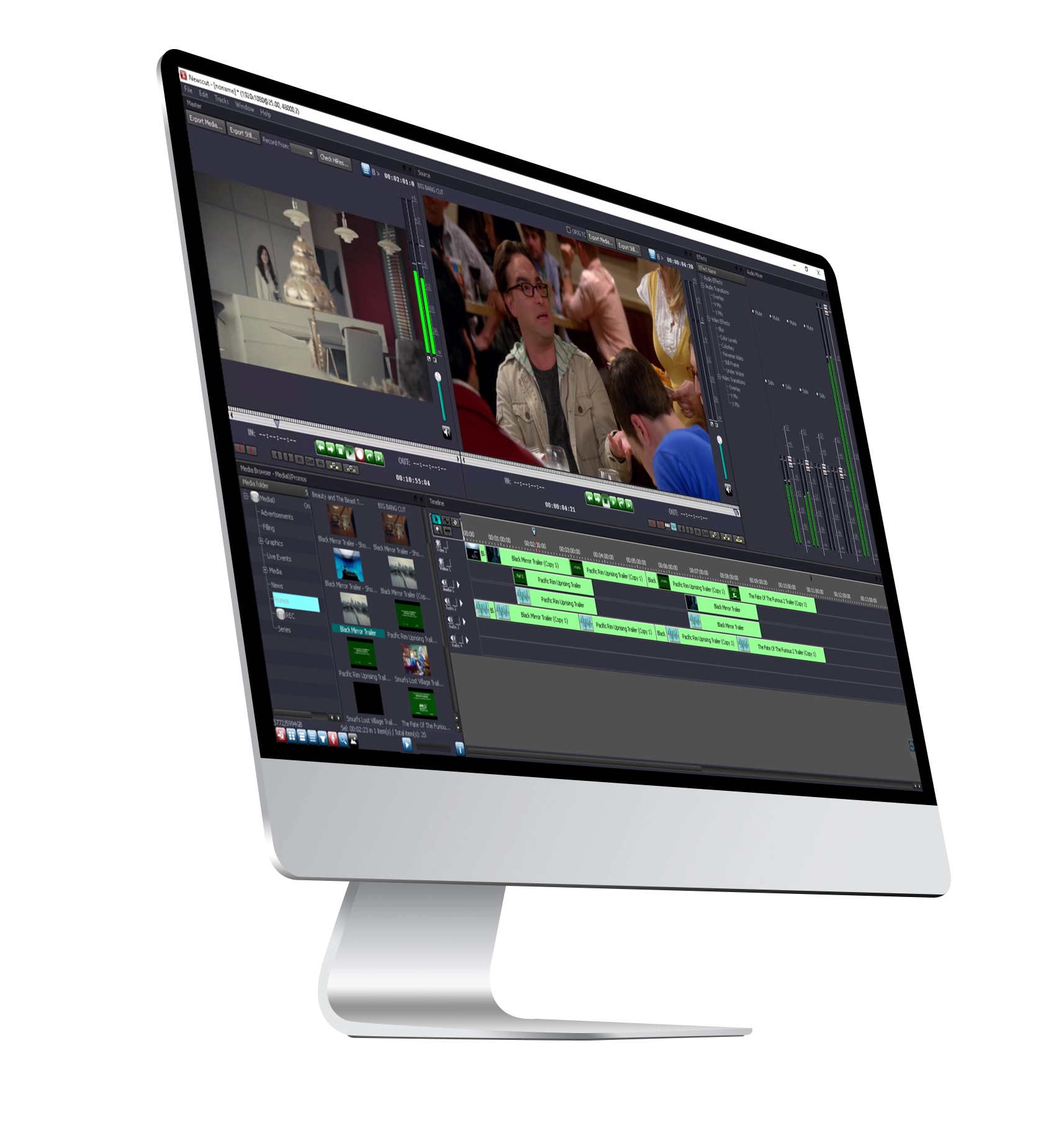 VSNOne TV interface